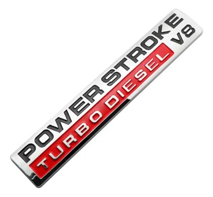 Emblema Turbo Diesel Metlico 3d Lujo Power Stroke V8 Foto 2