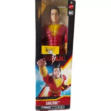 Boneco Shazam Articulado Dc Original 30 Cm Mattel Divertido