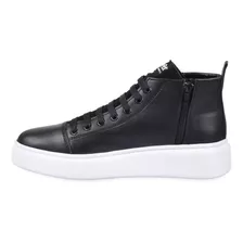 Zapatilla Botita Hombre Farenheite Mc Queen Zip Negra