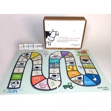 Juego De Mesa Oca En Inglés, Niños, Didáctico, De La Granja