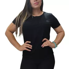 Camiseta Hering Feminina Básica Preto Manga Curta 0241n1007s