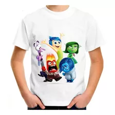 Camiseta Infantil Divertida Mente Filme Personagens #03