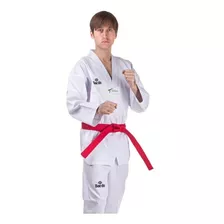 Dobok Taekwondo Daedo Gola Branca Kimono Aprovado Wt 