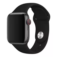 Pulseira Silicone P/ Apple Watch Iwo 42 44mm W27 W28 W37 X8 Cor Preto