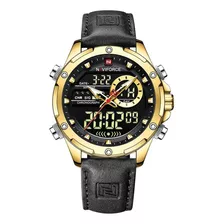 Reloj Naviforce Original Nf 9208 Casual Cuero + Estuche