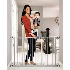 Barrera Malla Puerta Seguridad Protector Escalera Reja 124cm Color Satinado