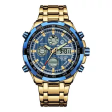 Reloj Impermeable De Cuarzo Con Pantalla Goldenhour Week