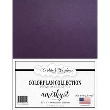 Papel De Cartulina Amethyst Dark Purple - 8.5 X 11 PuLG...