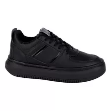 Tenis Casual Fratello Color Negro Para Mujer 2059