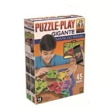 Puzzle Play Gigante Mapa Do Brasil 45 Peças 03635 - Grow