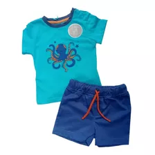 Conjunto Para Bebe 3-6 Meses Verano, Niño Bubble Gummers