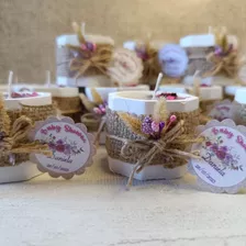 45 Velas En Maceta De Material Con Detalles Personalizados 