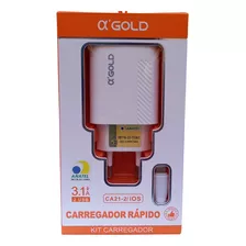  Fonte Gold Carregador Turbo Compatível Com Celular iPhone 