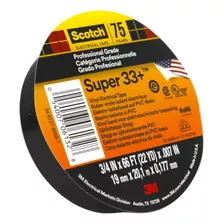 Cinta Aisladora Vinílica Super 33 19mm X 20m X 0,177 3m Prof