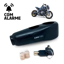 Cadeado Trava C Alarme Motos Bicicleta Scooter + Segurança