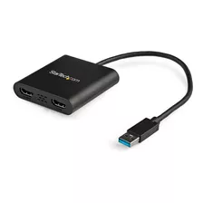 Adaptador Usb A Dual Hdmi 4k Externo Startech Usb32hd2 / /v