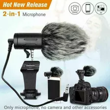 Microfone Mic Para Smartphone Câmera Dslr Videocâmera