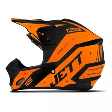 Capacete Jett Th-1 Evolution 2 Motocross Tamanho Do Capacete 56 Cor Laranja