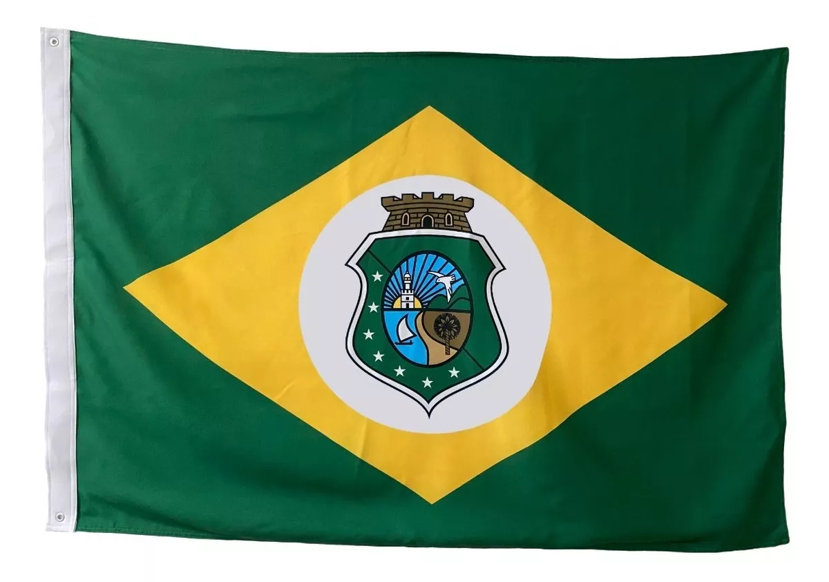 Bandeira Do Ceará Oficial Sublimada 2 Panos (1,28 X 0,90) 