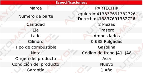 2-cilindros Ruedas Tra Pontiac J2000 Sunbird 2.0l 4 Cil 84 Foto 2