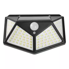 Luminária Com Sensor De Presença Arandela Solar 100 Leds