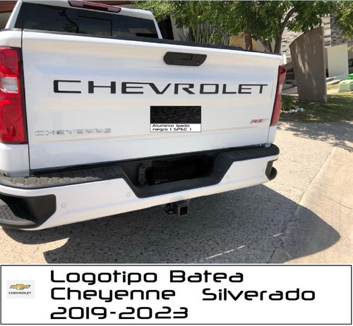 Letras Logotipo Tapa Batea Chevrolet Cheyenne  2019 - 2023 Foto 7
