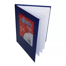 Cuaderno Laprida Tapa Carton Dura X50 Hojas Rayadas Araña Color Liso Azul Hoja Lisa