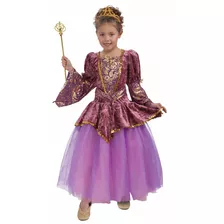 Disfraz Para Niña Princesa Ciruela Talla M (8-10) 