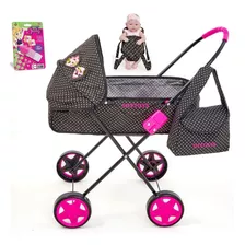 Carrinho De Boneca Milano Xikitinha Grande +bolsa 