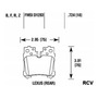 Balatas Disco  Trasera Para Lexus Ls460   2012