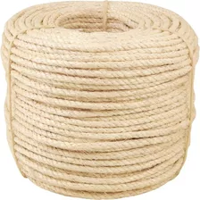 Fio De Sisal Corda Arranhador Gato Artesanato 10mm 50 Metros