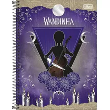 Caderno Universitário Capa Dura 10 Matérias Tilibra Wandinha