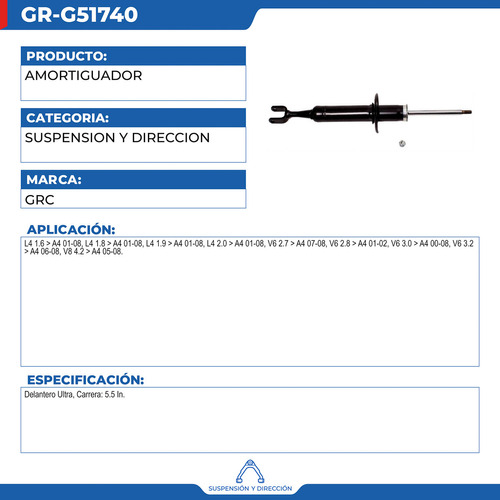 Amortiguador Audi A4 2000-2008 Foto 2