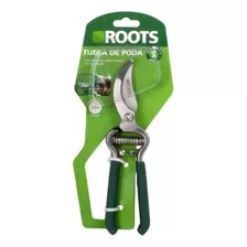 Tijera De Poda Roots 15mm De Corte Acero Forjado Color Verde Oscuro