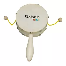 Domroo Infantil 10' Madeira Com Pele Animal Dolphin