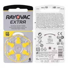 Pilas Rayovac #10 Para Audífonos. Sordera. 