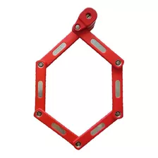 Candado Plegable De Seguridad 75cm Rojo Mikels Cra-75l