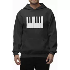 Sudadera Musica Piano Teclado Hoodie Pianista Musico