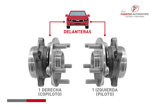 Jgo 2 Maza Balero Rueda Delantera Para Lexus Ct200h 2015 Abs Foto 2