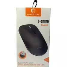 Mouse Sem Fio H Maston Canal Duplo Sem Fio 2.4g + Bt Sha-08