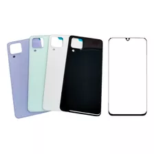 Tela De Vidro Frontal + Tampa Traseira Para Galaxy A22 4g