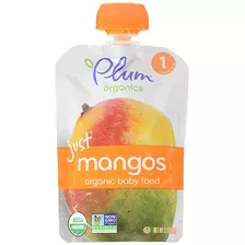 Plum Organics Etapa 1 Del Bebé Comida, Sólo Mangos, 3,5 Onza