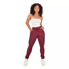 Jogger Dama Moda Casual Tipo Cargo Ajusta Cintura