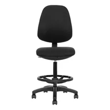 Silla Oficina Cajero Ergonomica Marca Silleti Modelo Toledo Giratoria Reclinable Mecanismo Contacto Permanente Tapizada En Tela Color Negro