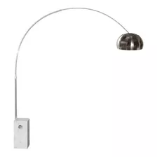 Lampara De Pie Arco Cromo Moderna Base Marmol Carrara 35kg