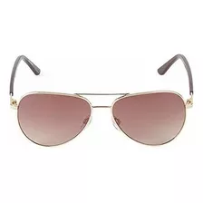  De Sol - Karl Lagerfeld 57mm Goldtone Borde Aviator 