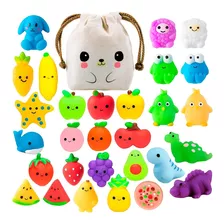 40 Squishy Mochi Animals Antiestres Random C/ Bolsita Kawaii