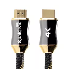 Qualgear 6 Feet Hdmi Premium Certified 2.0 Cable With 24k