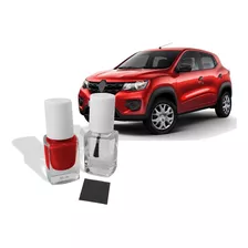 Tinta Tira Risco Retoque Automot. Renault Kwid Vermelho Fogo