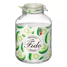 Pote De Vidro Com Tampa Hermético 5 Litros Pepino Conserva